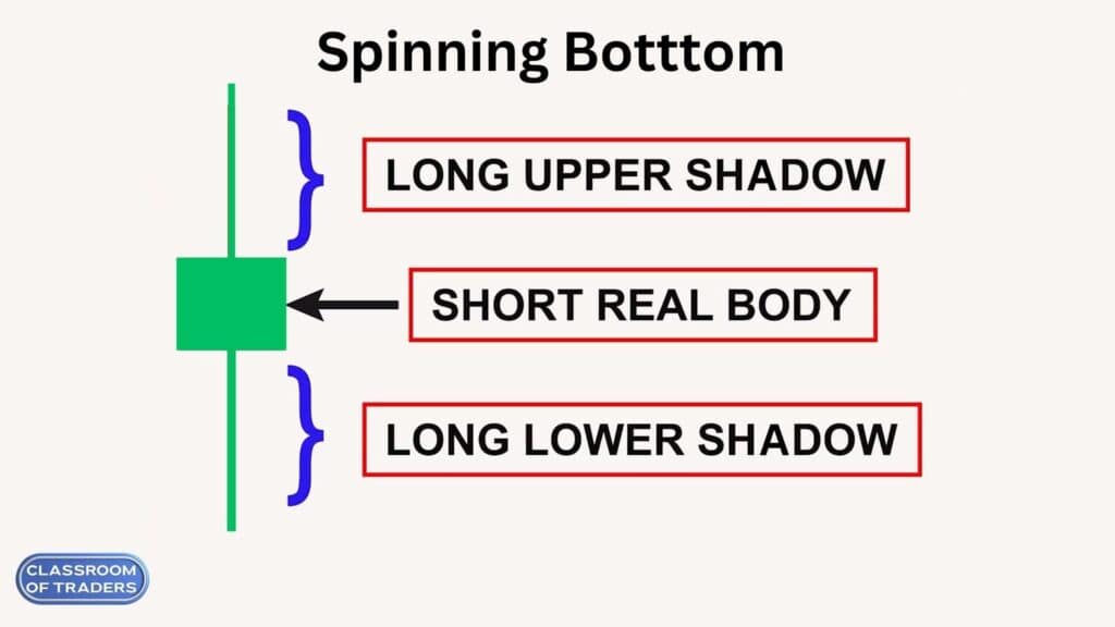 Body and Shadow of the Spinning Bottom