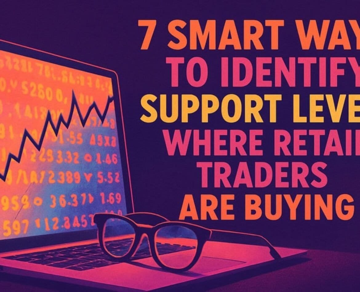 identify support levels where retail traders are buying